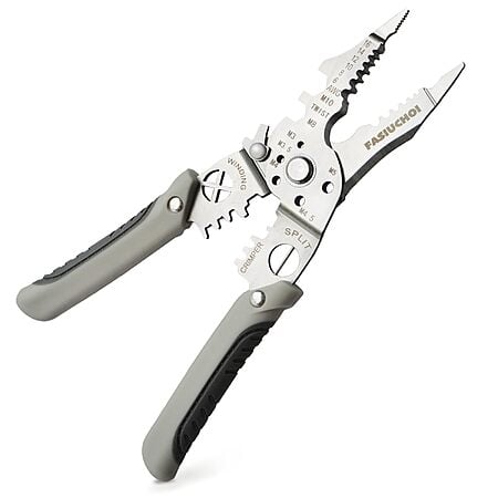 9‑in‑1 FASIUCHOI Multi‑Function Wire Stripper, Cutter & Crimping Tool (Adjustable AWG 6‑16) $5.84 + Free Shipping w/ Prime or on $35+