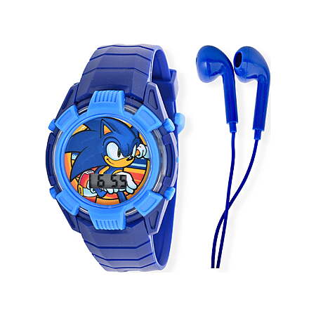 SEGA Sonic the Hedgehog Flashing LCD Watch & Earbud Set (Blue) $4.00 + Free Shipping w/ Walmart+ or on $35+