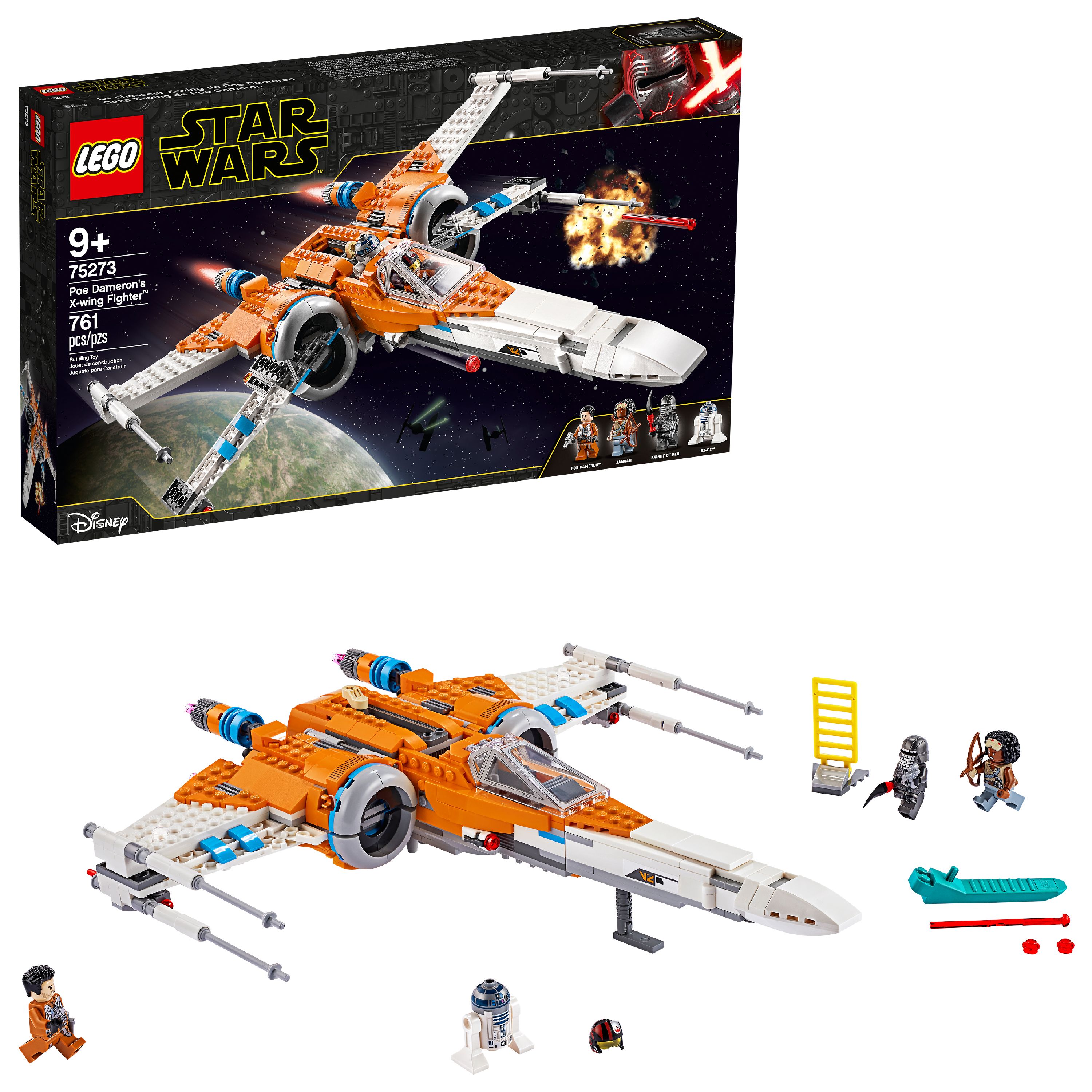 LEGO Star Wars Poe Dameron's X-wing Fighter 75273 Building Kit (761 Pieces) $72 Shipped @ Walmart.com
