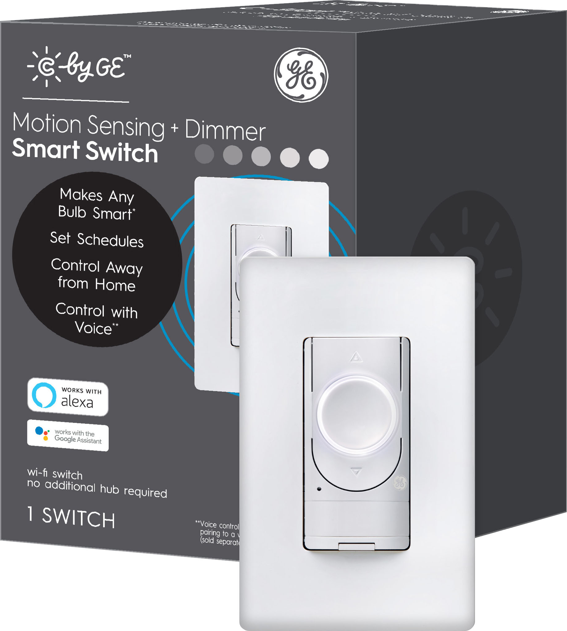 GE CYNC Smart Switches (Bluetooth/Wifi Alexa/Google Compatible, Neutral Wire Required) Sale: Toggle or Paddle Switch $23, Button $24, Dimmer $30, Dimmer/Motion $40