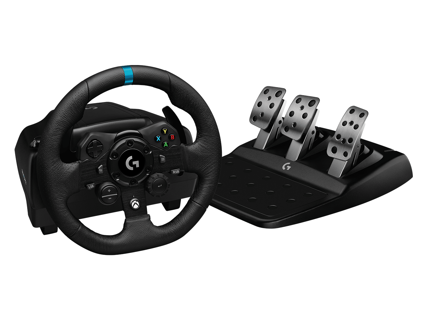 Logitech G923 Trueforce Racing Wheel + Pedals (Refubished) Xbox/PC or PS5/PC version $229 (stacks with $50 off $250 and $100 off $400) - with G502 X Lightspeed + Pro X Headset $307