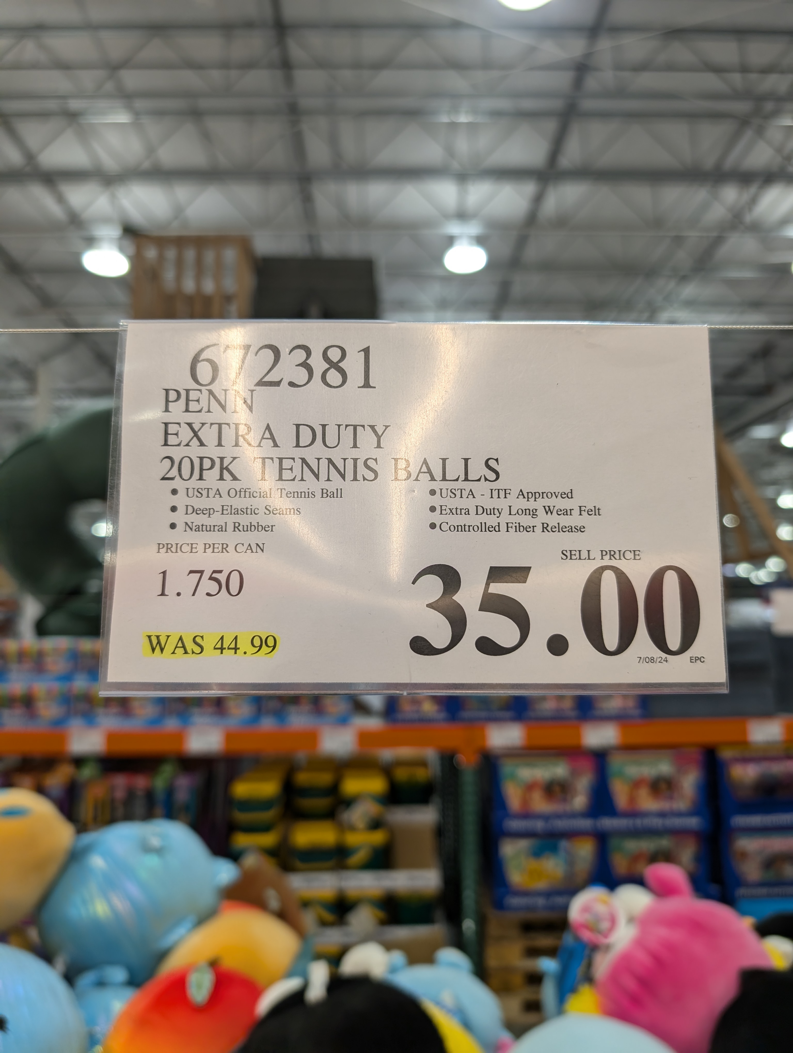YMMV Costco In Store Penn Championship Extra Duty Tennis Balls 20 3