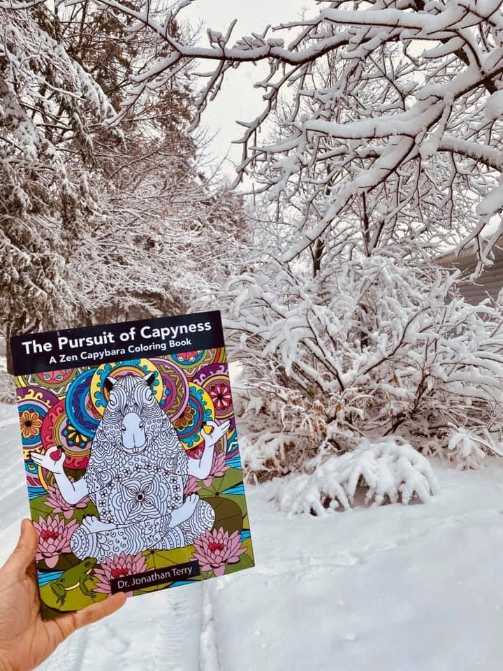 The Pursuit of Capyness - Capybara Coloring Book - 103 pages - For ages 5-105 - $6.34 (normally $12.99)