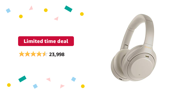 Limited-time deal: Sony WH-1000XM4 Wireless Industry Leading Noise Canceling Overhead Headphones with Mic for Phone-Call and Alexa Voice Control, Silver - $248