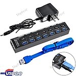 TinyDeal: 7-Port USB 3.0 Hub w/ Power Switch and External Power Input Port - $11.60 Plus Free Shipping