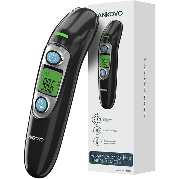 ANKOVO Forehead and Ear Thermometer,Digital Infrared Thermometer for Baby,Kid&Adult $7.95