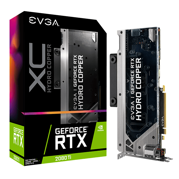 EVGA GeForce RTX 2080 Ti XC HYDRO COPPER GAMING, 11G-P4-2389-KR, 11GB GDDR6, RGB LED, Metal Backplate $1299.99