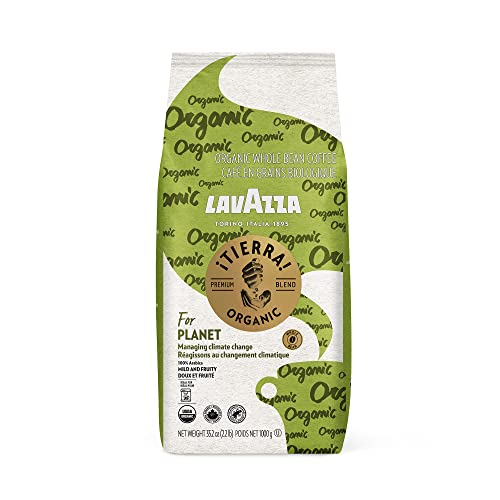 Lavazza Organic ¡Tierra! Whole Bean Coffee Blend, Light Roast, 2.2 LB (packaging may vary) ,Premium Arabica, USDA Organic, Canada Organic, UTZ & Euro Leaf Organic certifi - $14.49