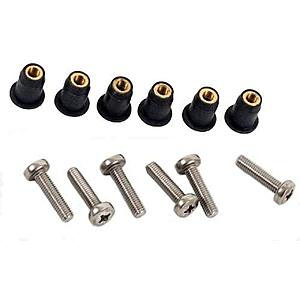 M5 Neoprene Well Nut M5 with 20mm Marine Grade A4 Stainless Steel Pozi Screw (Pack 6) - $4.95 FS w/prime