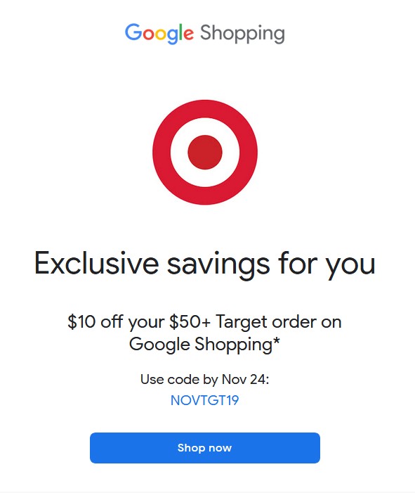 10 Off 50 Or More At Target With Google Express Ymmv