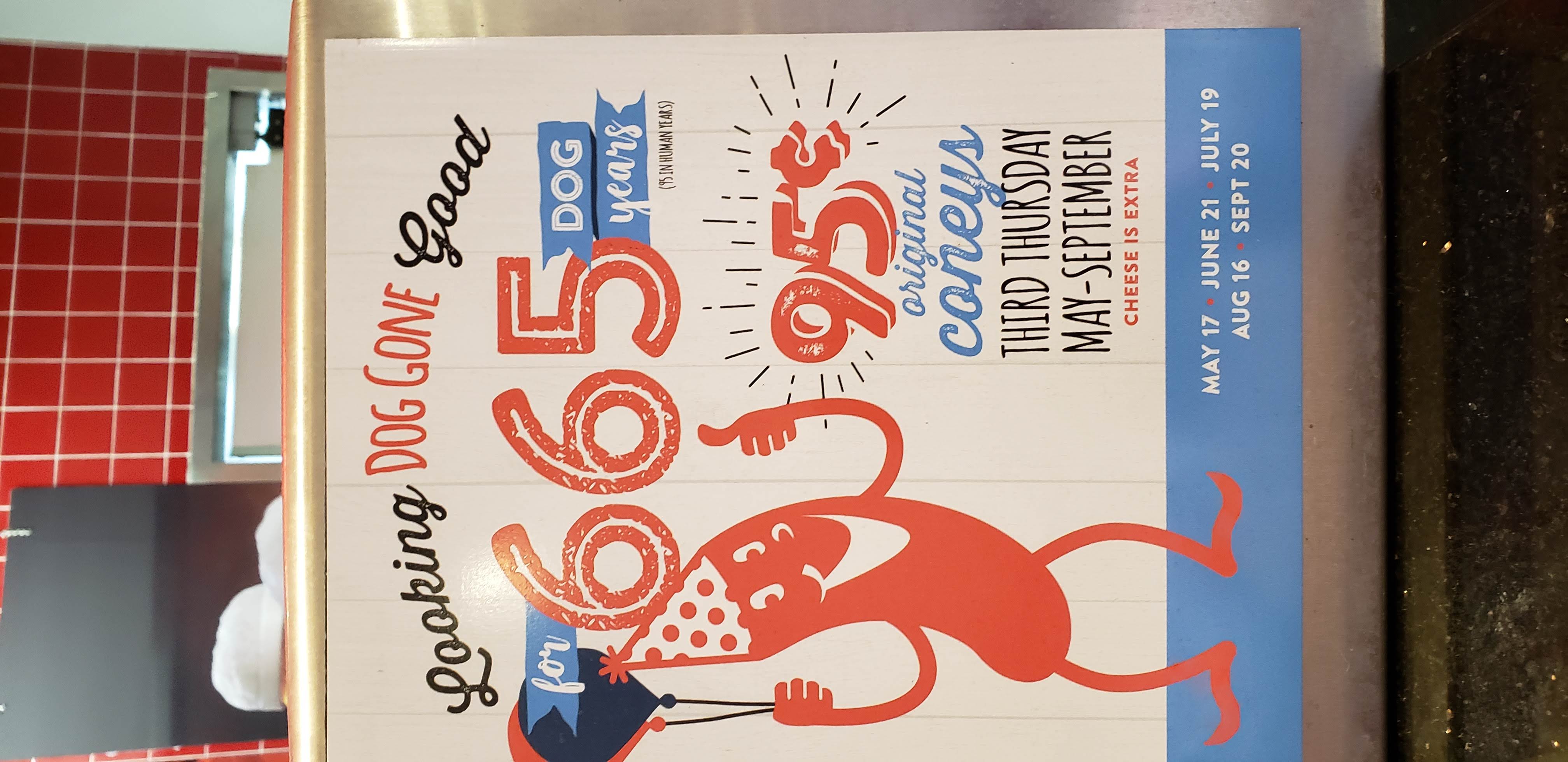 Houston James Coney Island $0.95 for Dogs