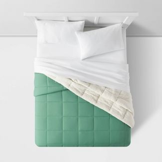 Room Essentials Sherpa Washed Microfiber Comforter (King Size Only; light green) $25 + Free Shipping on orders $35+