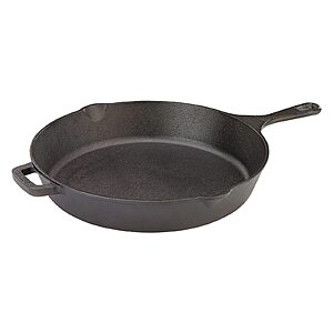 $14 - Amazon has Mercer Culinary Pre-Seasoned Cast Iron Skillet 12-inch (Prime required) or 10-inch (prime not required)