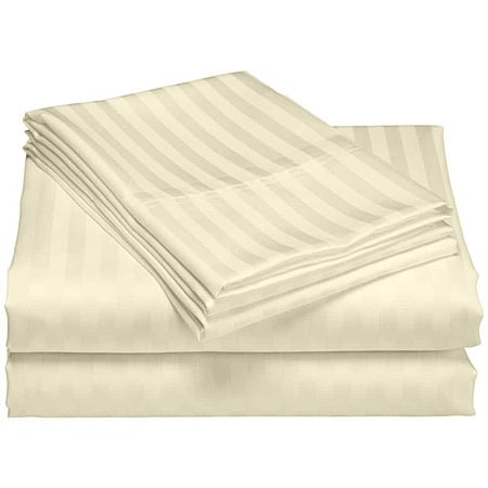 Hotel London 600-Thread Count 100% Egyptian Cotton Striped Sheet Set Select Colors on sale at Home Depot starts $24 twin, $30 full, $35 Queen, $37 King + Free shipping