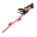 PRIME MEMBERS: WORX WG261 20V Power Share 22&quot; Cordless Hedge Trimmer (Battery &amp; Charger Included) $69.99