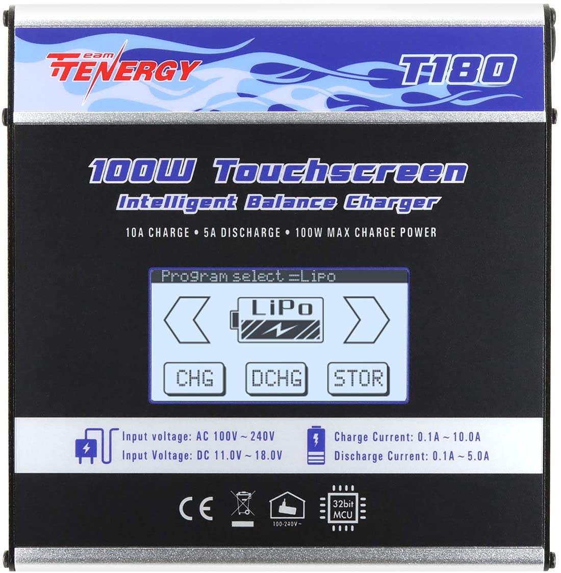Tenergy T180 100W Balance Battery Charger Discharger LiPo NiMH NiCd LiFe $69.99