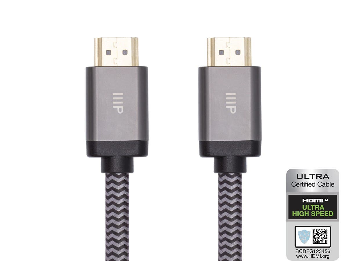 10FT Monoprice 8K Certified Ultra High Speed HDMI Cable 3 for $24