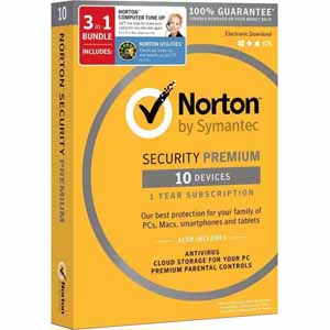 Fry's - Symantec Norton Security Premium (10 Devices) + Norton Utilities (3 PCs) + Norton Computer Tune-Up Bundle [Key Card] - $19.99 after rebates free shipping