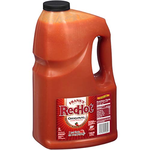 Frank's RedHot Original Cayenne Pepper Hot Sauce, 1 gal - One Gallon Bulk Container of Cayenne Pepper Hot Sauce to Add Flavorful Heat to Entrees, Sides, Snacks, and More $7.49