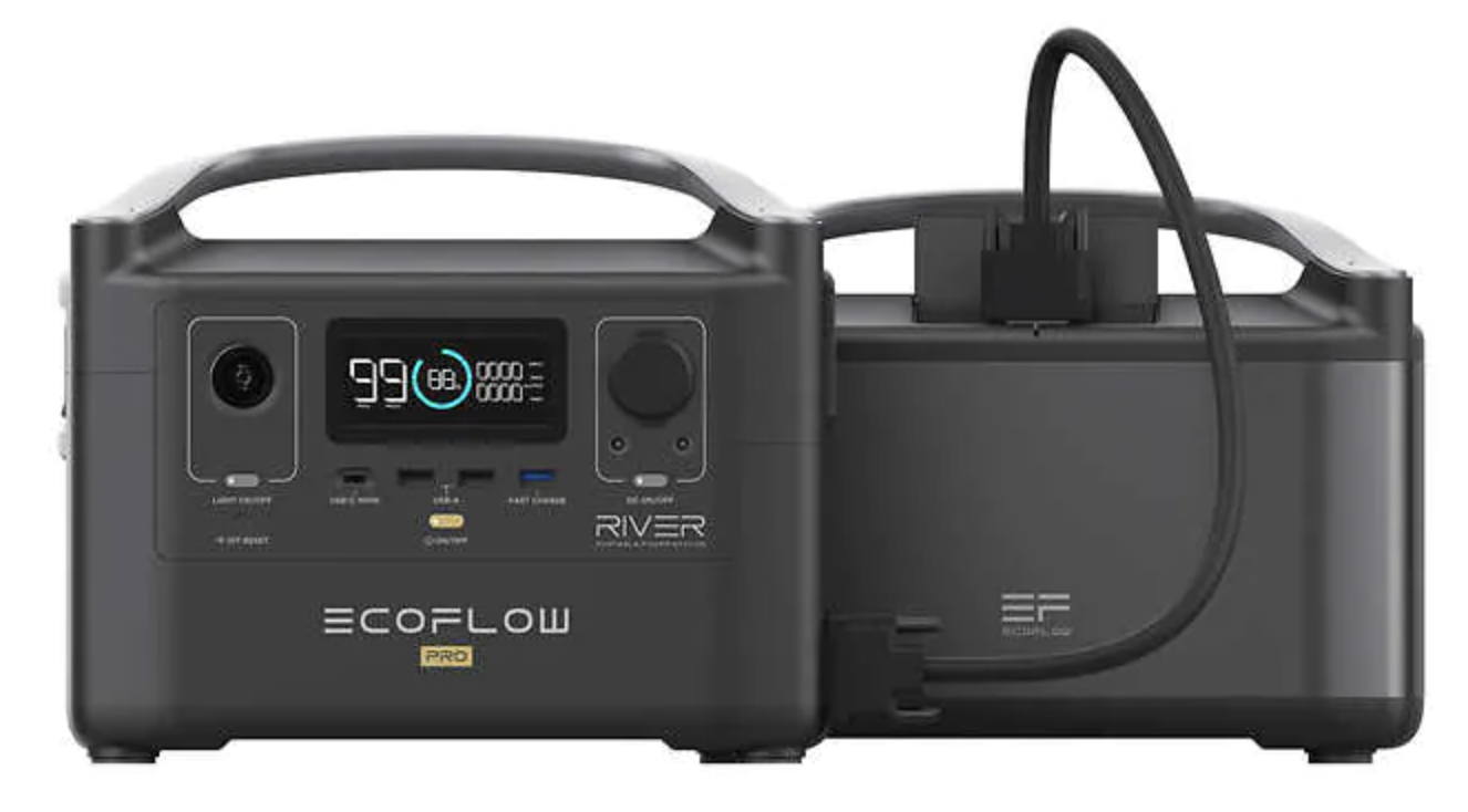 EcoFlow RIVER Pro Portable Power Station + RIVER Pro Extra Battery $699.99 (1,440 Wh combined) + Free Shipping
