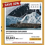 Quark Expeditions 50% off Svalbard Arctic cruise Departing: June 30, 2024 on the Ocean Adventurer (12 Days) from $5,843 USD per person