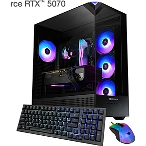iBUYPOWER Element Gaming PC Desktop - AMD Ryzen 7 9800X3D - NVIDIA GeForce RTX 5070 12GB - 32GB RAM - 2TB SSD $1499.00
