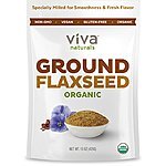 Lightning Deal Viva Naturals Organic Ground Flax Seed, 15 oz $8.24