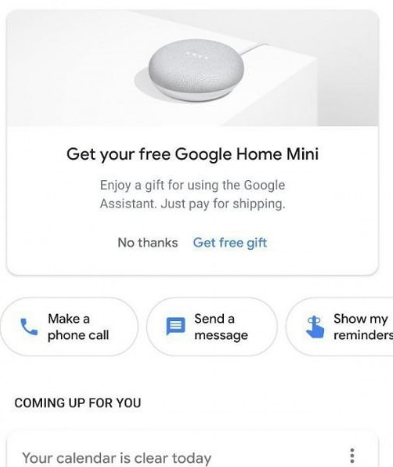 Free Google Home Mini To Assistant Users Shipping 5 29 Ymmv
