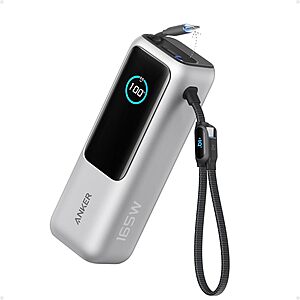 Anker Laptop Power Bank, 25,000mAh Travel Essential with 165W Total Output $104.99