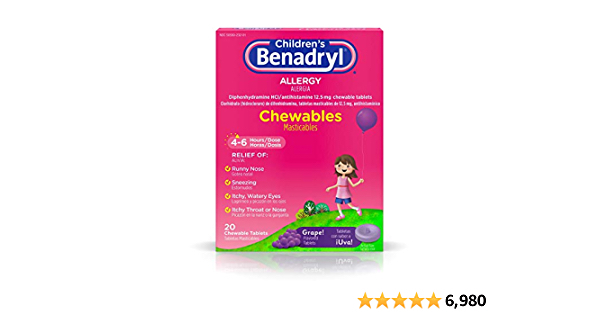 side effects of children's benadryl allergy