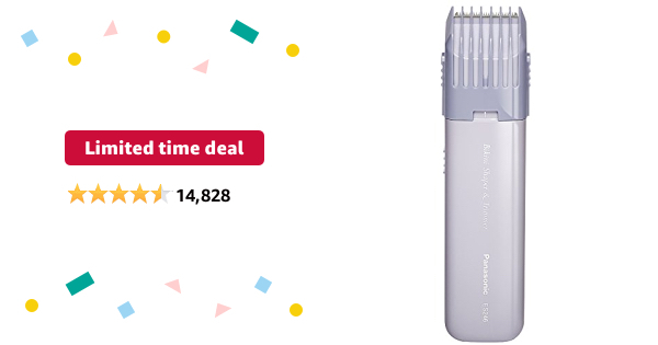 Limited-time deal for Prime Members: Panasonic Bikini Shaper and Trimmer for Women ES246AC, Compact, Portable Design with Adjustable Trim Settings, Battery Operated White - $11.99