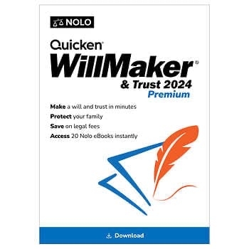 Costco - Quicken WillMaker & Trust 2024 Premium, PC or MAC (E-Delivery) - $69.99