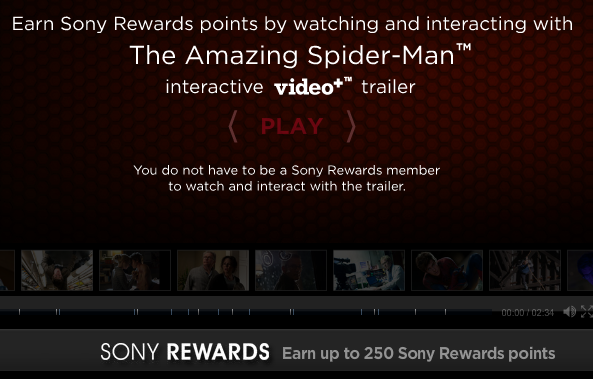 Sony Rewards Free 250 points