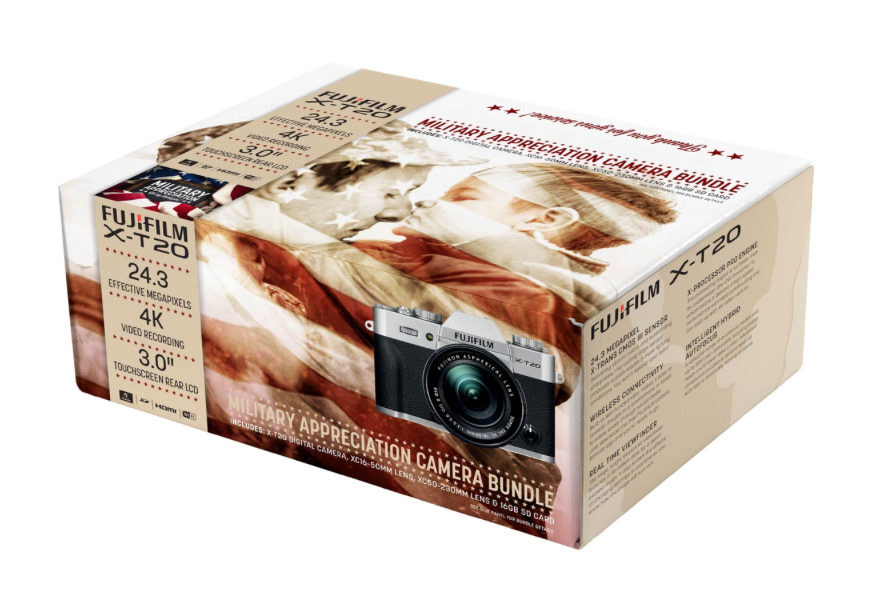 **OOS SOLD OUT ** Fuji XT20 Mirrorless Military Appreciation Bundle with 2 LENSES $644.09 AAFES FUJIFILM X-T20