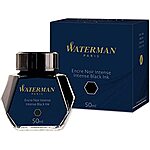 Waterman Fountain Pen Ink 50ml bottle, $7.87 - Intense Black or Serenity Blue @ Amazon
