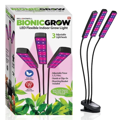 YMMV BELL + HOWELL 5.12-in 1-Light Black Full Spectrum LED Clamp Light in the Grow Light Fixtures & Kits at Lowes $9.98