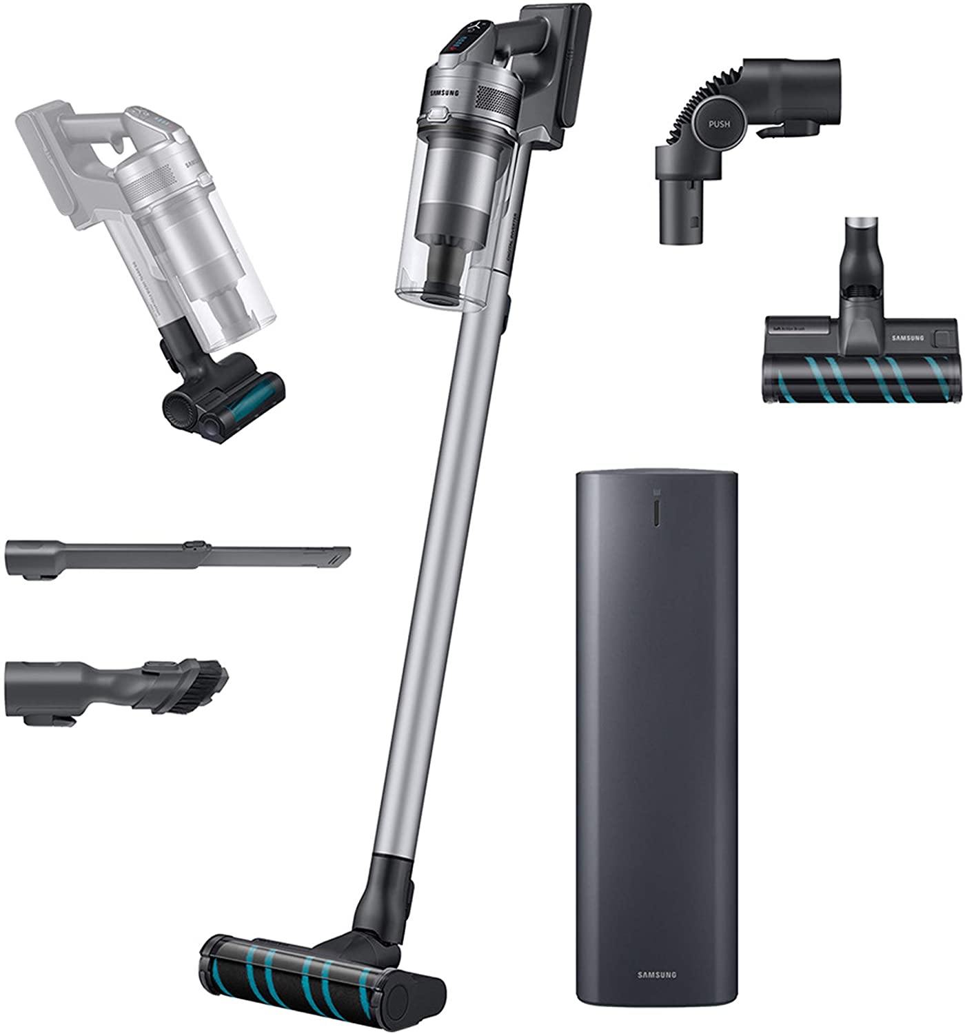Samsung 75 + CS Bundle Jet Cordless Stick Vacuum, Grey Lightning Deal