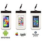 Universal Waterproof Smartphone Carrying Case - White Just $4.95