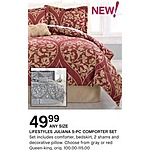 Lifestyle Juliana 5-Pc Comforter Set for $49.99