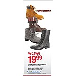 Pierre Dumas Ladies' Boots or Union Bay Macon Boot for $19.99