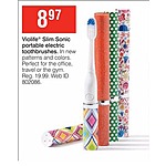VioLife Slim Sonic Portable Electric Toothbrushes for $8.97