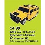 Cyberkids 1:16 Scale RC Hummer H2 for $14.99