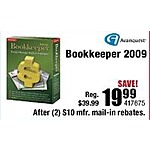 Avanquest Bookkeeper 2009 for $19.99