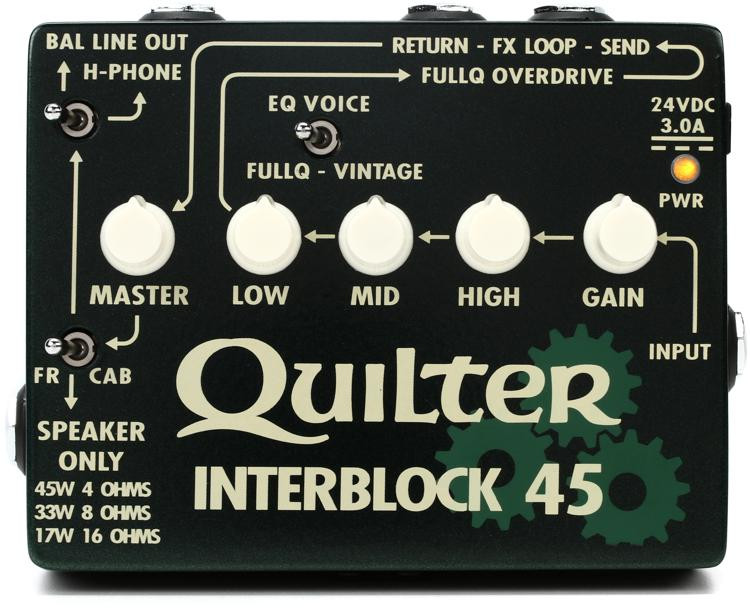 [Sold out] Quilter Labs InterBlock 45 45-watt amp pedal - $129