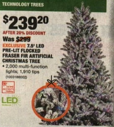 23 Home Depot Christmas Trees Pre Lit Led