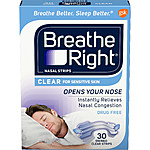 30-Count Breathe Right Nasal Strips (Small/Medium): Tan $4.55 or Clear $3.85 + Free S&amp;H on $35+