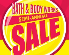 Bath and Body Works Semi Annual Sale 3 wick candles for $14.50 (reg $24.50) and more