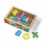 Melissa &amp; Doug 52 Wooden Alphabet Magnets in a Box - Uppercase and Lowercase Letters  (Add on Item) $5.89