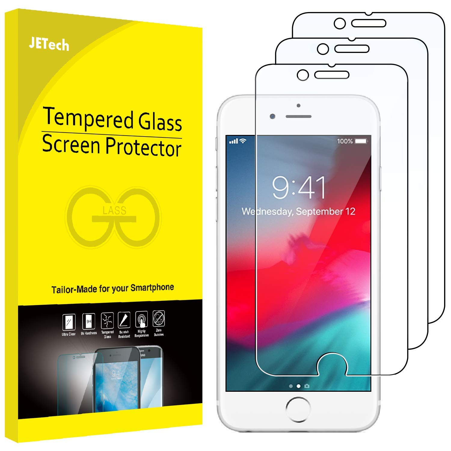         JTECH 3 Pack Tempered Glass iPhone 6/7/8- $3.98 Amazon... net JTECH 3 Pack Tempered Glass iPhone 6/7/8- $3.98 Amazon... 