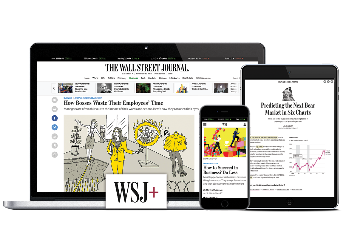 Wall Street Journal Digital $1 for 2 Months, $12 for 3 ...
